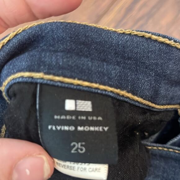 Flying Monkey Dark Wash High Rise Skinny size 25 - Picture 4 of 5
